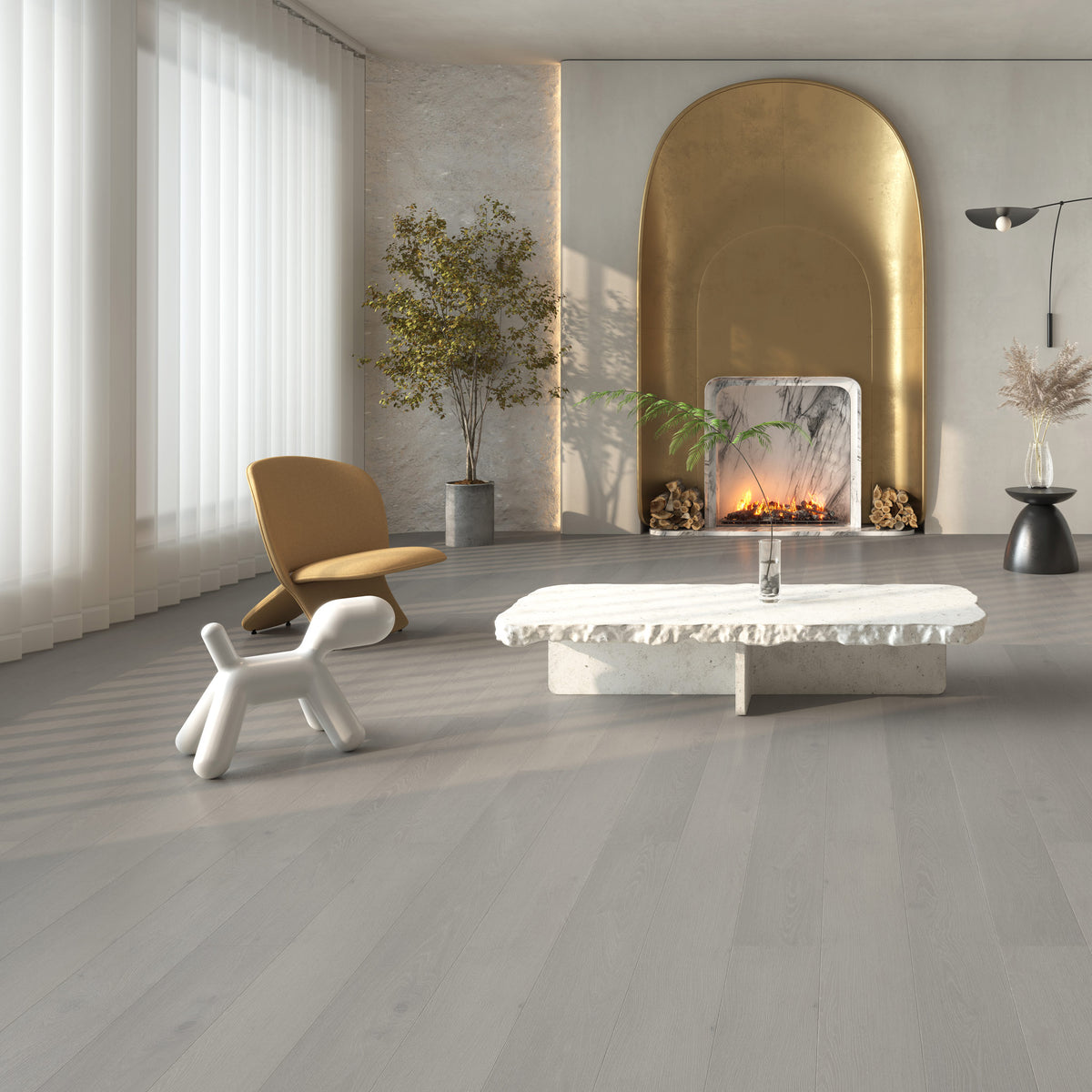 FE105 Chêne Haguenau Huilé Gris XL