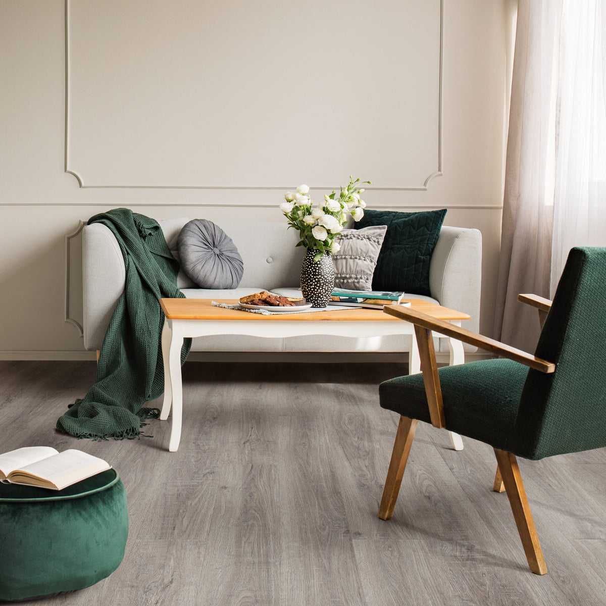 FE311 Chêne brut de sciage gris